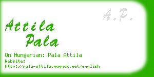 attila pala business card